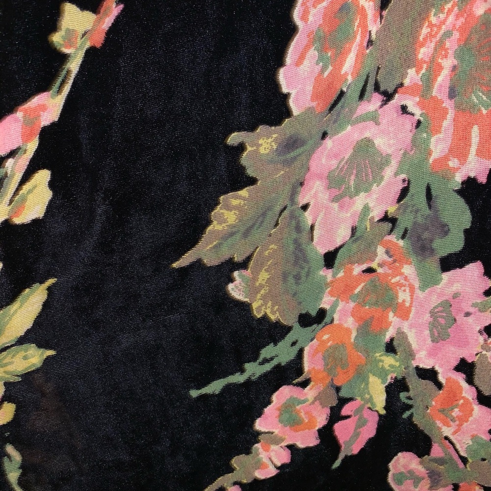 Band of Gypsies Burnout Velvet Minidress Floral M - Picture 4 of 5